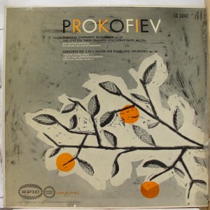 martinon prokofiev philips LP cover