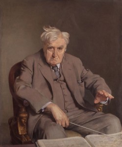 Le compositeur britannique Ralph Vaughan Williams (1872-1958), peint en 1958 par Sir Gerald Kelly. Vaughan Williams demeure sans doute l'un des symphonistes les plus importants du XXe siècle.